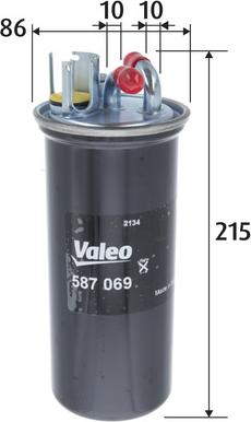 Valeo 587069 - Filtro carburante autozon.pro