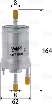 Valeo 587060 - Filtro carburante autozon.pro