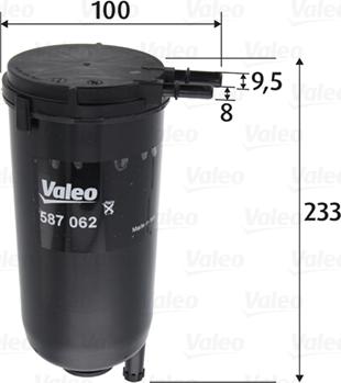 Valeo 587062 - Filtro carburante autozon.pro