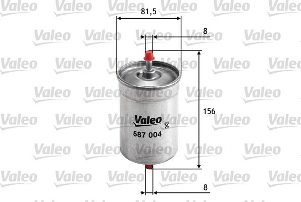 Valeo 587004 - Filtro carburante autozon.pro