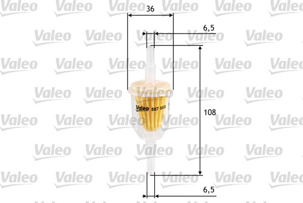 Valeo 587000 - Filtro carburante autozon.pro