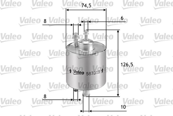 Valeo 587019 - Filtro olio autozon.pro