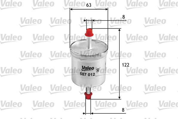 Valeo 587012 - Filtro carburante autozon.pro