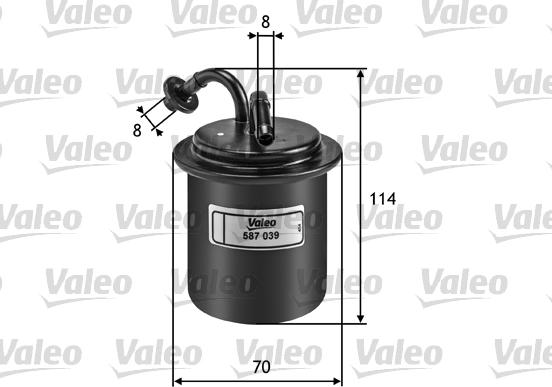 Valeo 587039 - Filtro carburante autozon.pro