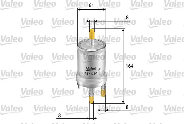 Valeo 587030 - Filtro carburante autozon.pro