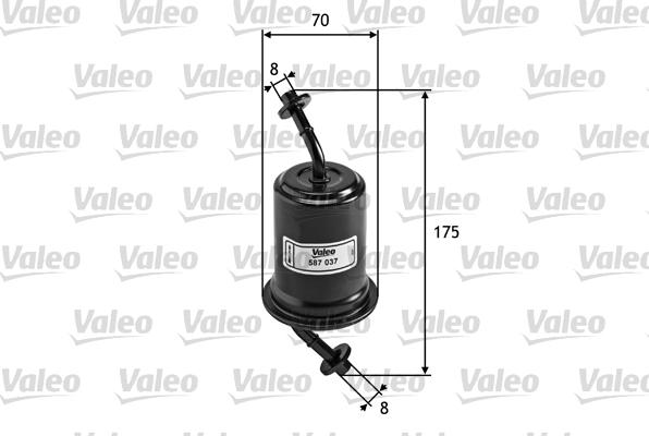 Valeo 587037 - Filtro carburante autozon.pro