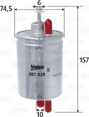 Valeo 587029 - Filtro carburante autozon.pro