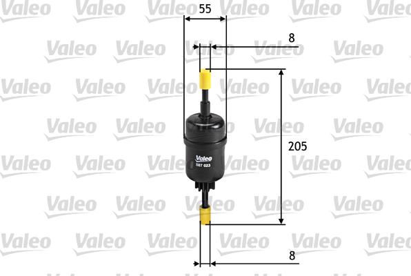 Valeo 587023 - Filtro carburante autozon.pro