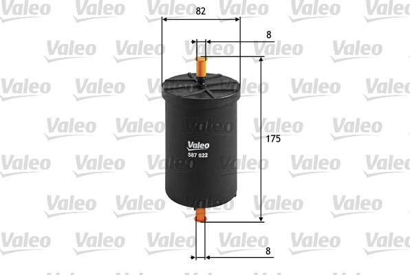 Valeo 587022 - Filtro carburante autozon.pro