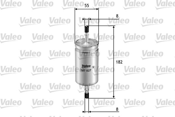 Valeo 587027 - Filtro carburante autozon.pro