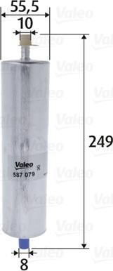 Valeo 587079 - Filtro carburante autozon.pro