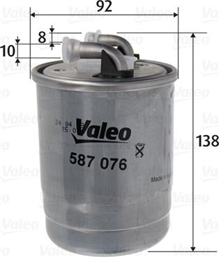 Valeo 587076 - Filtro carburante autozon.pro