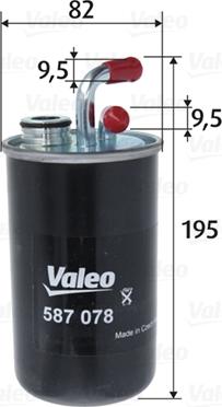 Valeo 587078 - Filtro carburante autozon.pro