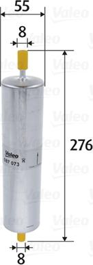 Valeo 587073 - Filtro carburante autozon.pro