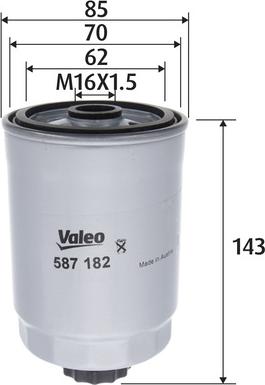 Valeo 587182 - Filtro carburante autozon.pro