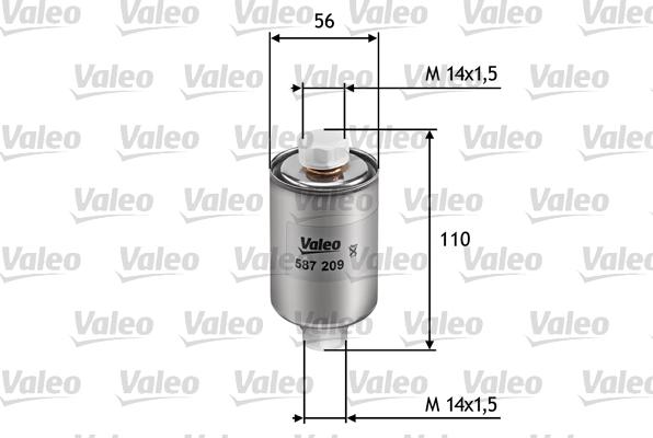 Valeo 587209 - Filtro carburante autozon.pro