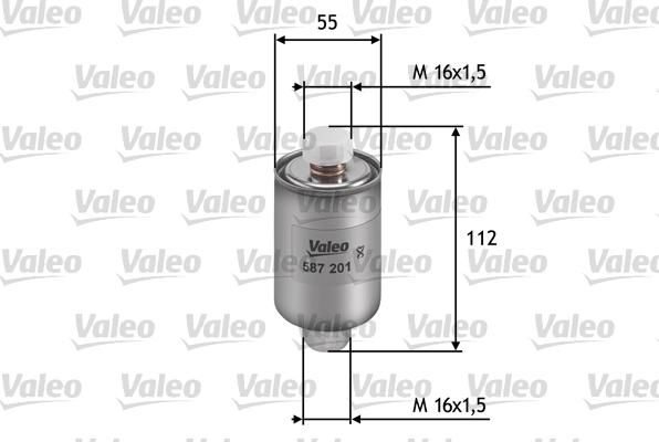 Valeo 587201 - Filtro carburante autozon.pro