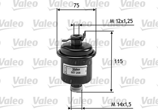 Valeo 587208 - Filtro carburante autozon.pro