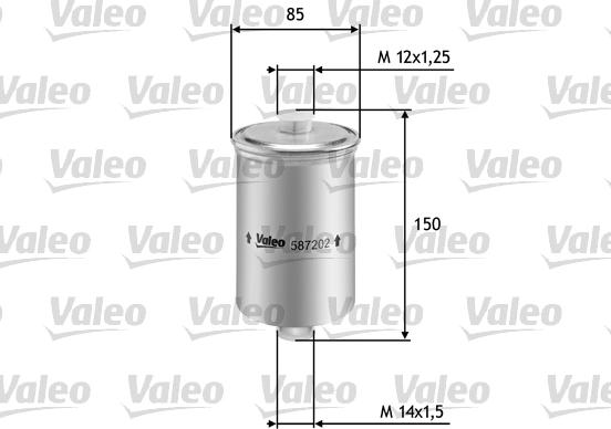 Valeo 587202 - Filtro carburante autozon.pro