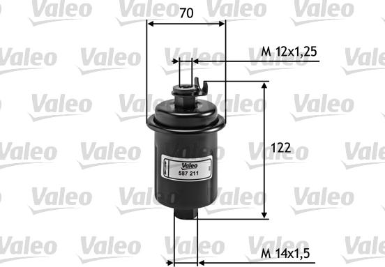 Valeo 587211 - Filtro carburante autozon.pro