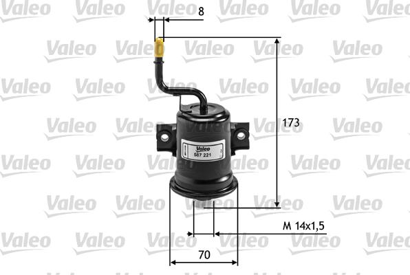 Valeo 587221 - Filtro carburante autozon.pro