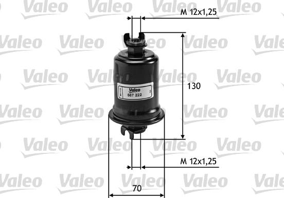 Valeo 587222 - Filtro carburante autozon.pro