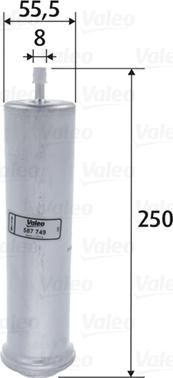 Valeo 587749 - Filtro carburante autozon.pro