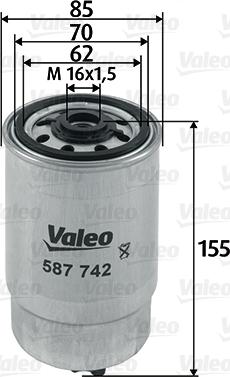 Valeo 587742 - Filtro carburante autozon.pro