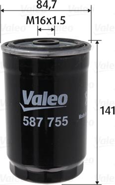 Valeo 587755 - Filtro carburante autozon.pro