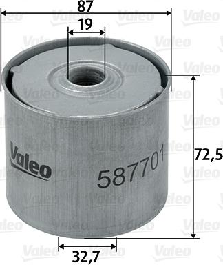 Valeo 587701 - Filtro carburante autozon.pro