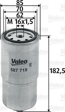 Valeo 587719 - Filtro carburante autozon.pro