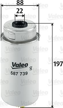 Valeo 587739 - Filtro carburante autozon.pro