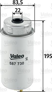 Valeo 587730 - Filtro carburante autozon.pro