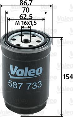 Valeo 587733 - Filtro carburante autozon.pro