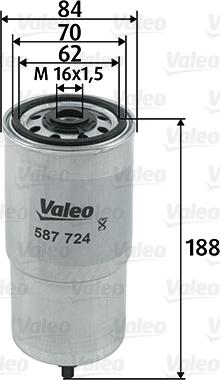 Valeo 587724 - Filtro carburante autozon.pro