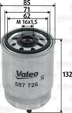 Valeo 587726 - Filtro carburante autozon.pro