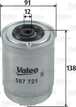 Valeo 587721 - Filtro carburante autozon.pro