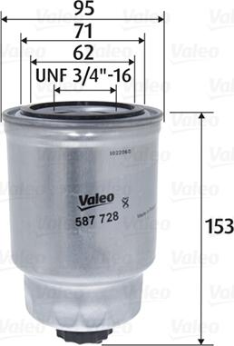 Valeo 587728 - Filtro carburante autozon.pro