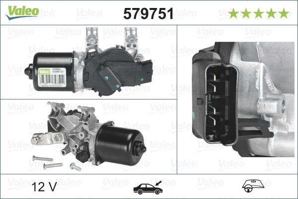 Valeo 579751 - Motore tergicristallo autozon.pro