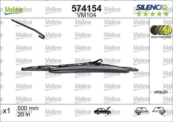 Valeo 574154 - Spazzola tergi autozon.pro