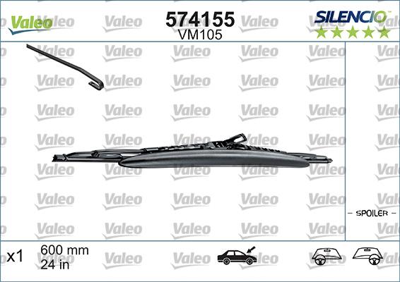 Valeo 574155 - Spazzola tergi autozon.pro