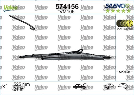 Valeo 574156 - Spazzola tergi autozon.pro