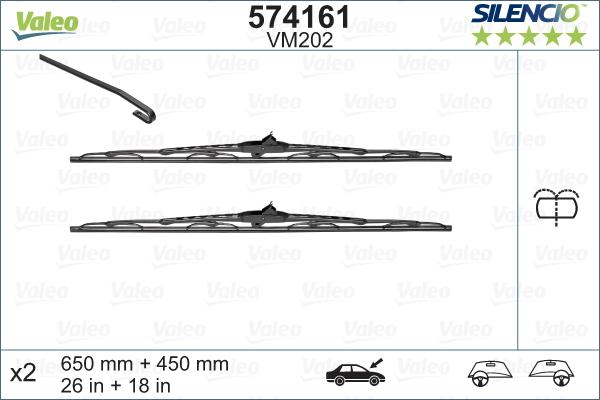 Valeo 574161 - Spazzola tergi autozon.pro