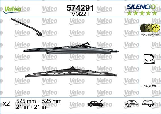 Valeo 574291 - Spazzola tergi autozon.pro