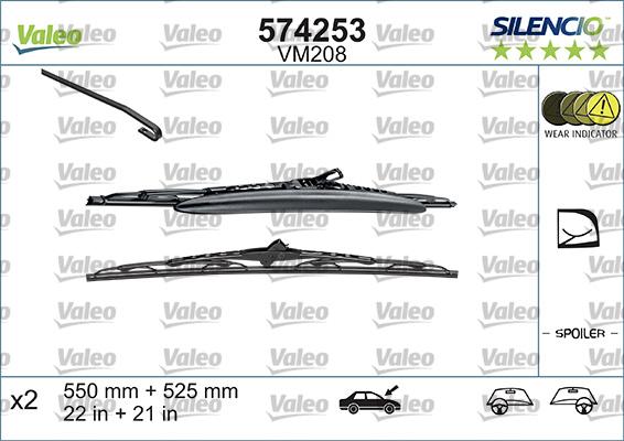 Valeo 574253 - Spazzola tergi autozon.pro