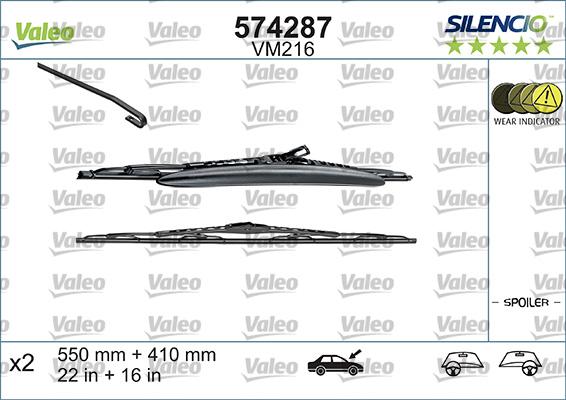 Valeo 574287 - Spazzola tergi autozon.pro