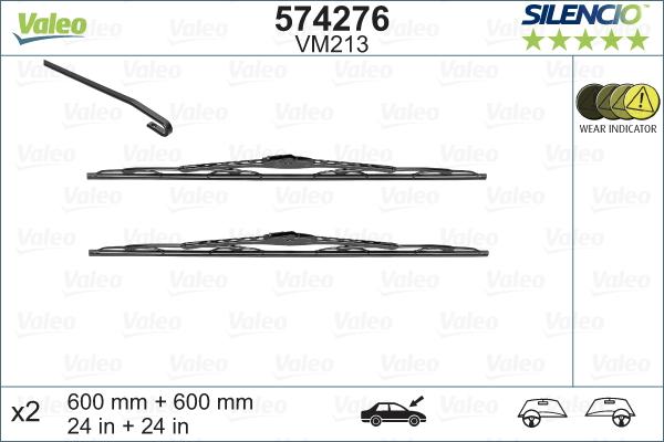 Valeo 574276 - Spazzola tergi autozon.pro