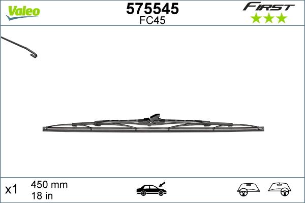 Valeo 575545 - Spazzola tergi autozon.pro