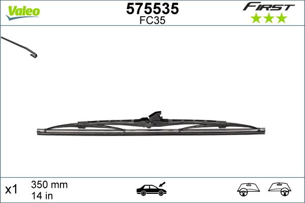 Valeo 575535 - Spazzola tergi autozon.pro