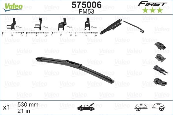 Valeo 575006 - Spazzola tergi autozon.pro